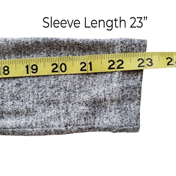 Rag & Bone Long Sleeve Knit Top Heathered Gray Lightweight Oversized Fit S - Picture 13 of 14